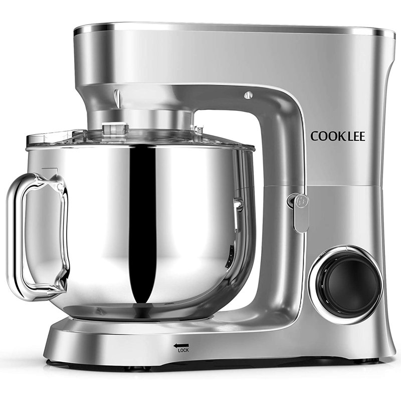 Cooklee Stand Mixer, 9.5 Qt. 660w 10speed Electric Kitchen Mixer With